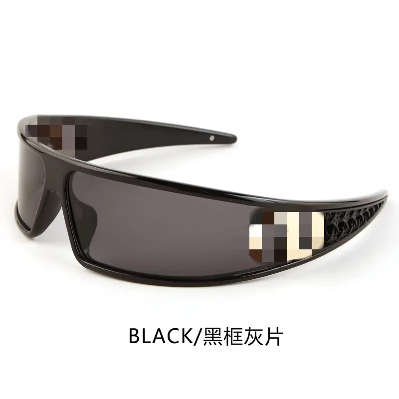 2025 Futuristic Black Sunglasses Women Two-In-One Glasses - Image 4