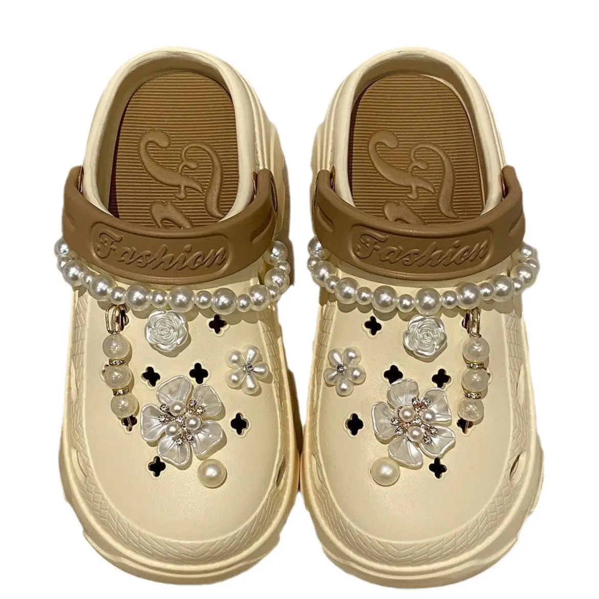 Women's Pearl Decorated EVA Beach Sandals - Image 8