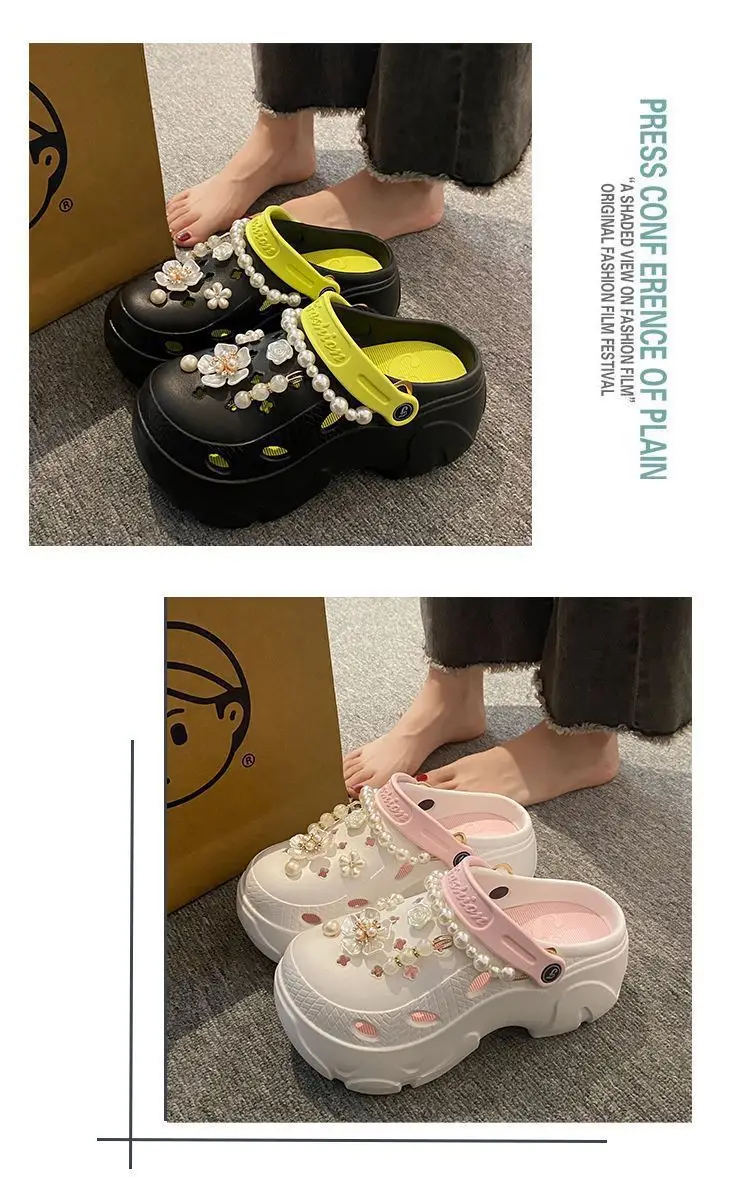Women's Pearl Decorated EVA Beach Sandals — feature 14