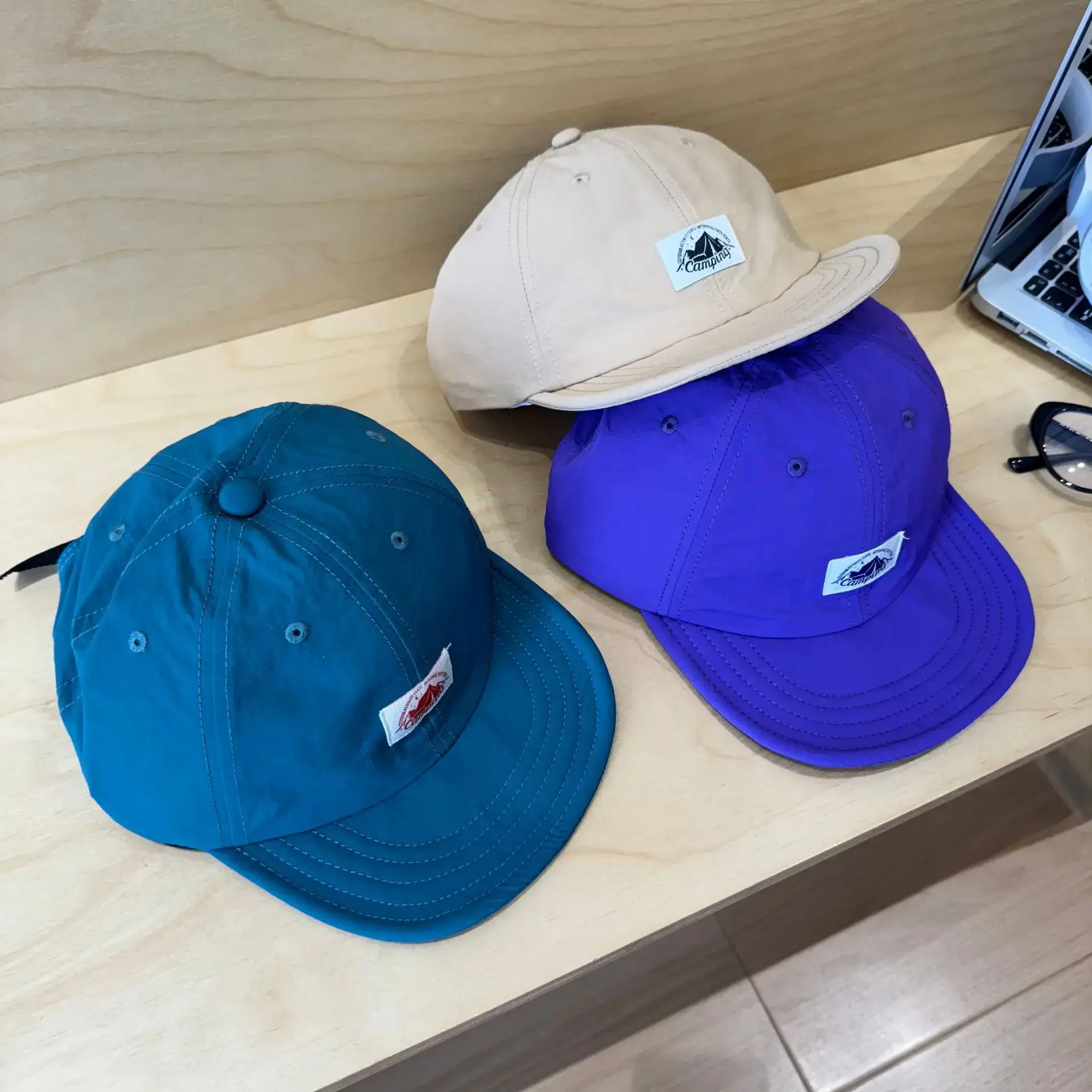 Blue Japanese Short-Brim Baseball Cap for Women Men - Image 8