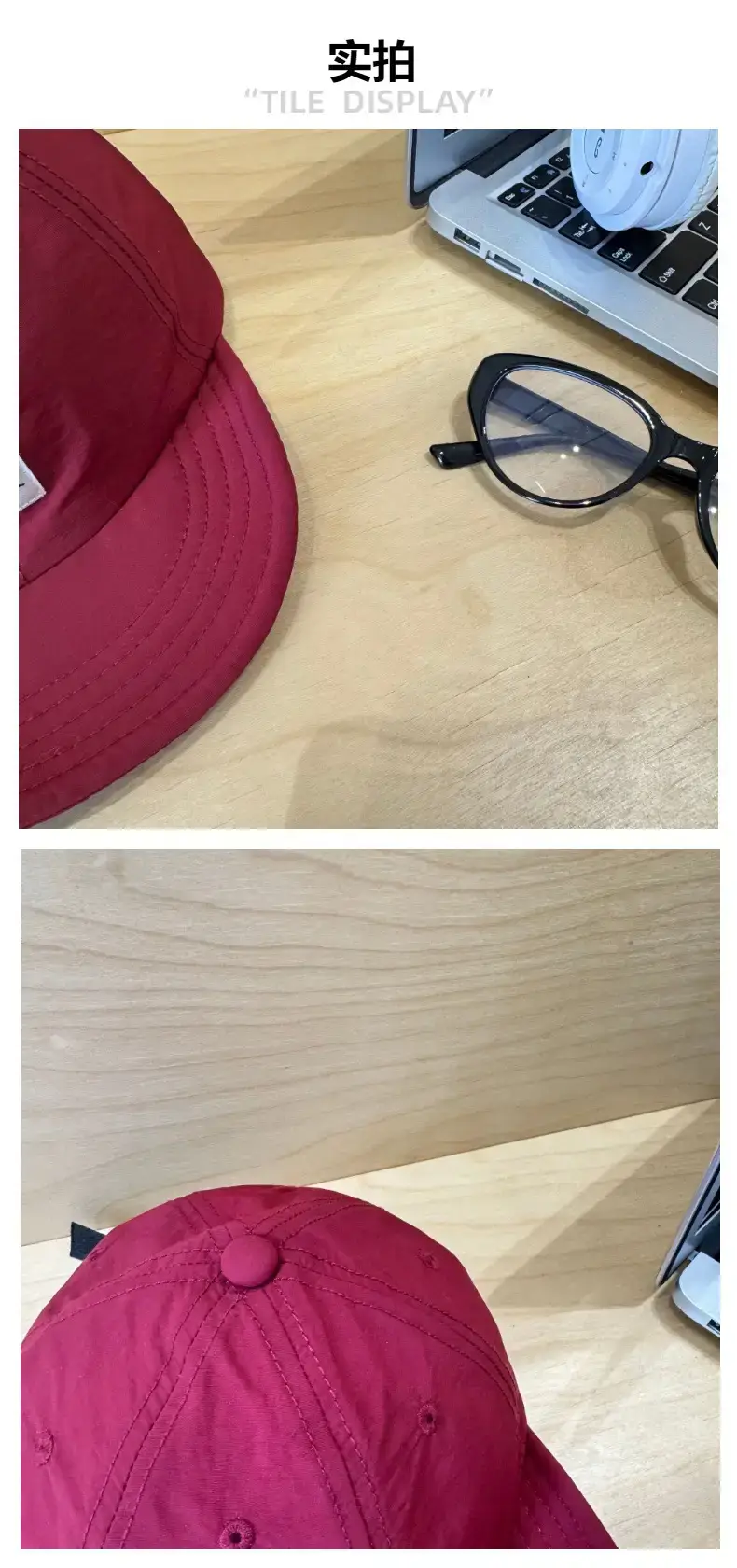 Blue Japanese Short-Brim Baseball Cap for Women Men — feature 4