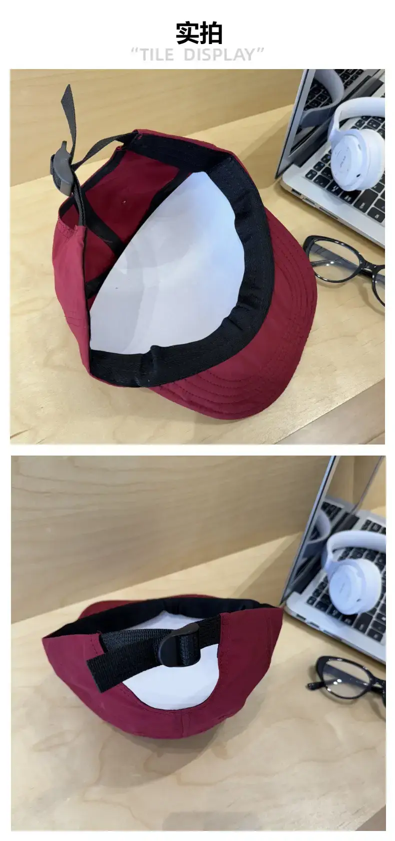 Blue Japanese Short-Brim Baseball Cap for Women Men — feature 5