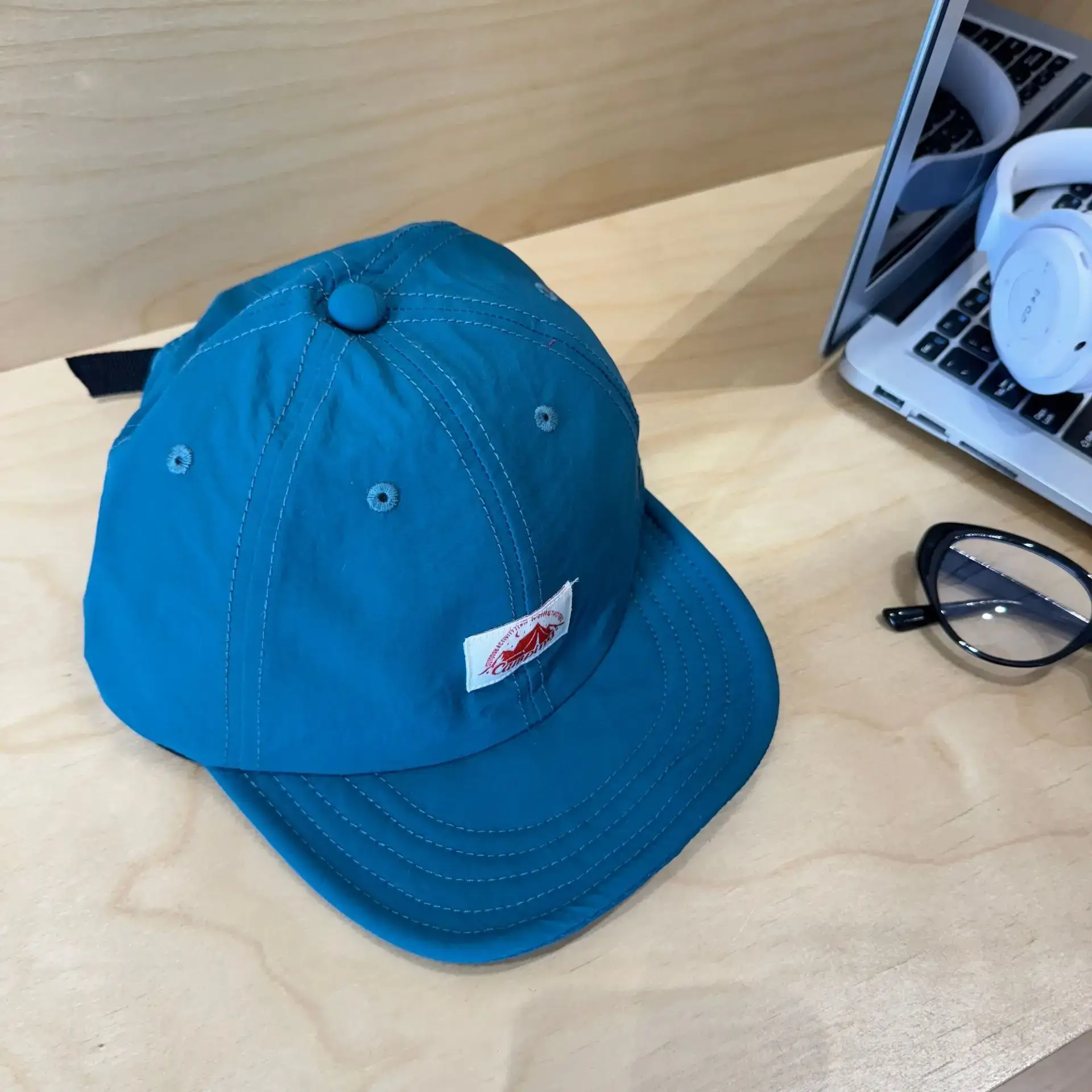Blue Japanese Short-Brim Baseball Cap for Women Men - Image 5
