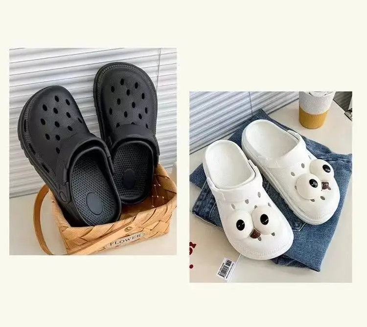 2025 Outdoor Non-Slip Odor-Resistant Casual Beach Eva Clogs with Thick Soles, Black Perforated Shoes for Women, Anti-Slip and Odor-Resistant — feature 19