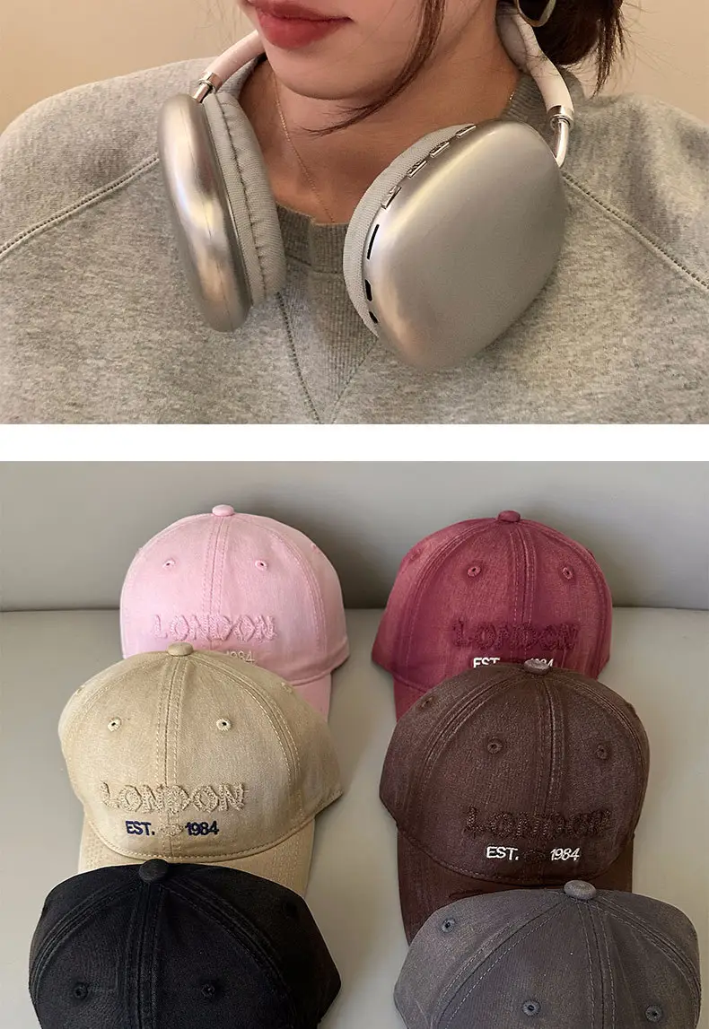 American Street Baseball Cap for Kids All-Match Letter Holed Cap Small — feature 13
