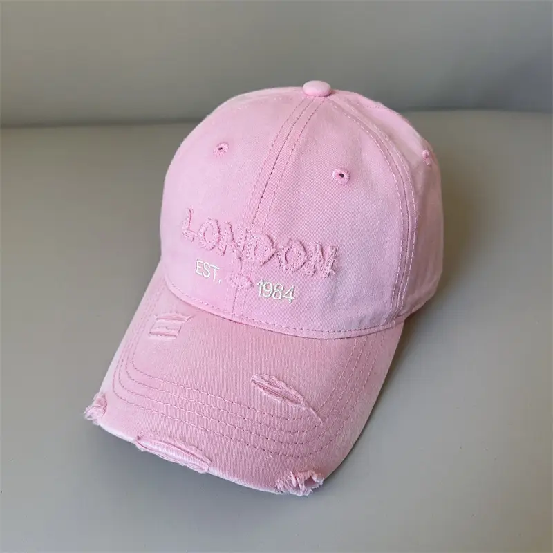 American Street Baseball Cap for Kids All-Match Letter Holed Cap Small - Image 6