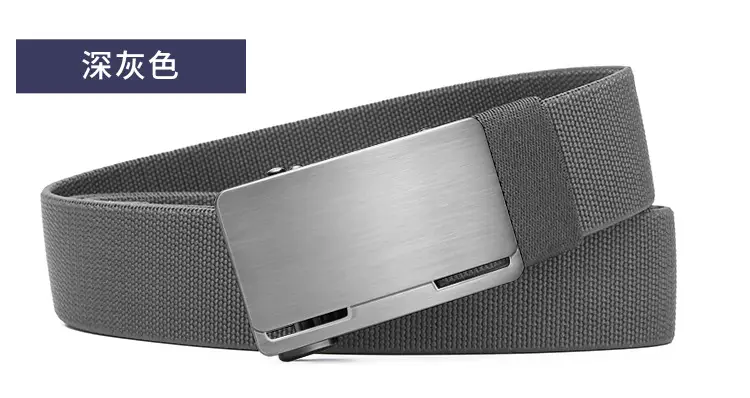 Men's Black Coffee Automatic Buckle Belt — feature 17
