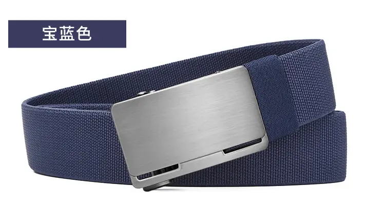Men's Black Coffee Automatic Buckle Belt — feature 19