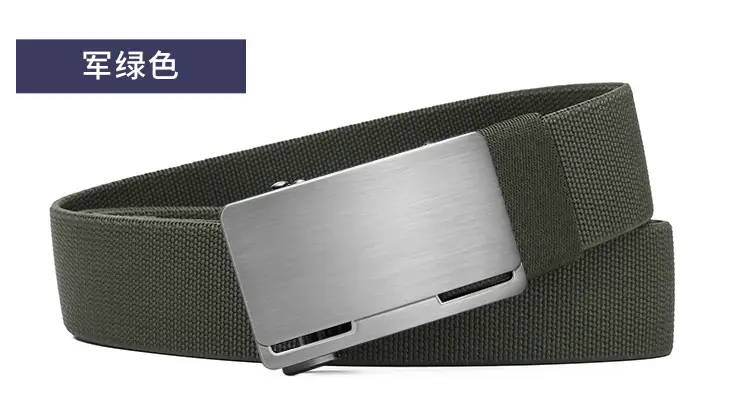 Men's Black Coffee Automatic Buckle Belt — feature 20
