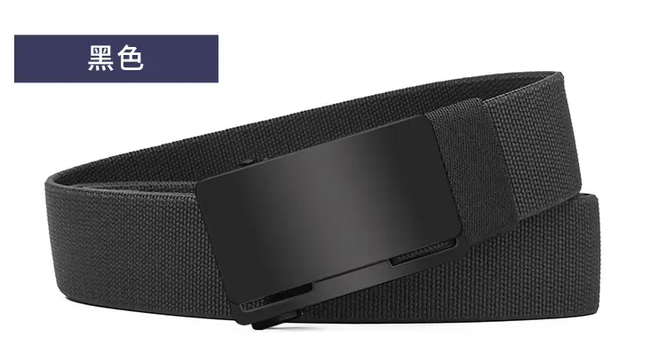 Men's Black Coffee Automatic Buckle Belt — feature 21