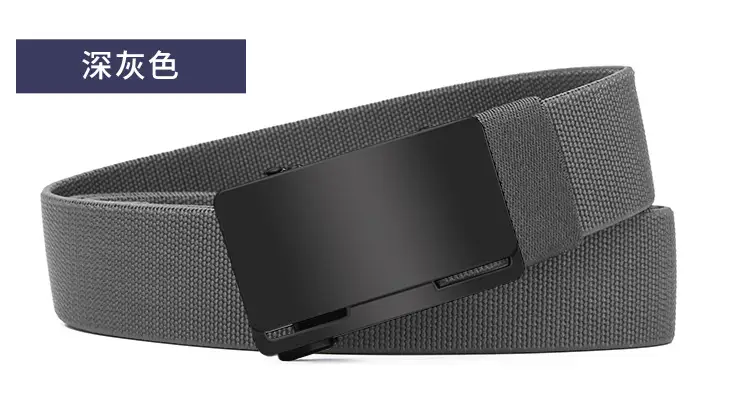 Men's Black Coffee Automatic Buckle Belt — feature 23