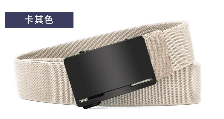 Men's Black Coffee Automatic Buckle Belt — feature 24