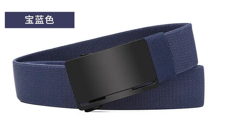 Men's Black Coffee Automatic Buckle Belt — feature 25