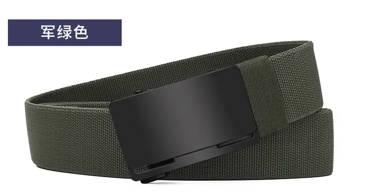 Men's Black Coffee Automatic Buckle Belt — feature 26