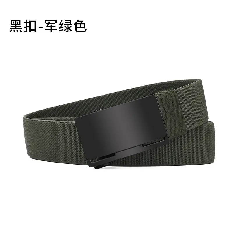 Men's Black Coffee Automatic Buckle Belt