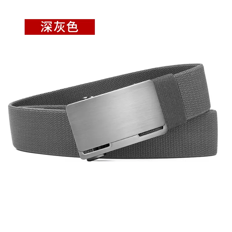 Men's Black Coffee Automatic Buckle Belt