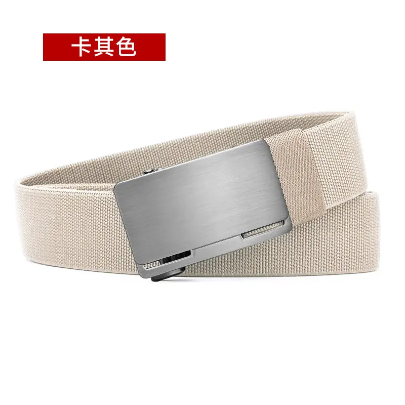 Men's Black Coffee Automatic Buckle Belt