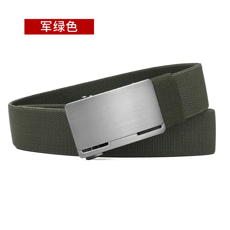 Men's Black Coffee Automatic Buckle Belt