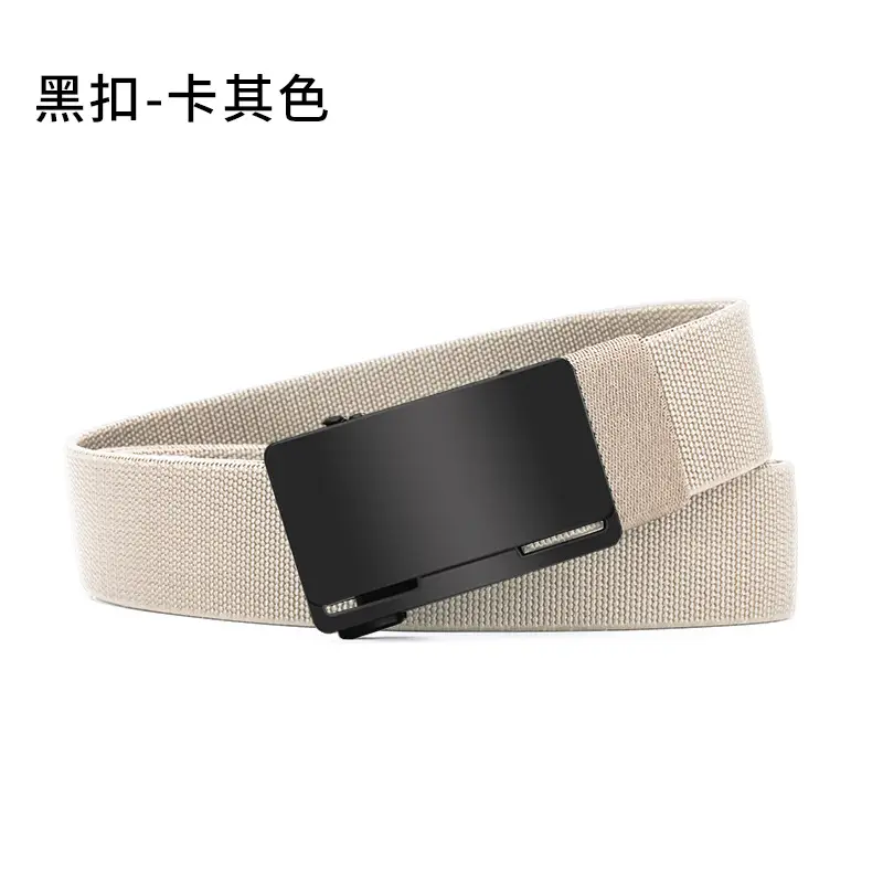 Men's Black Coffee Automatic Buckle Belt