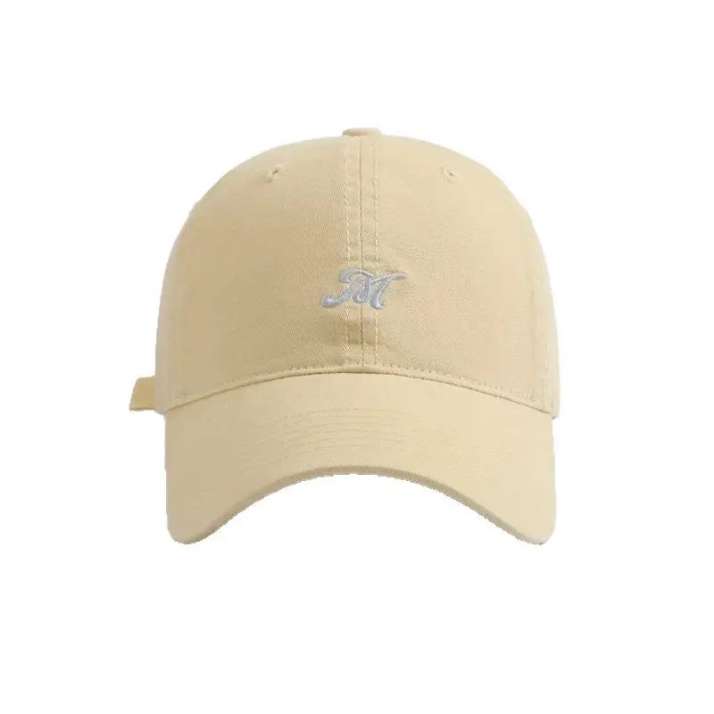 Beige Baseball Cap with Letter Logo for Women - Image 10