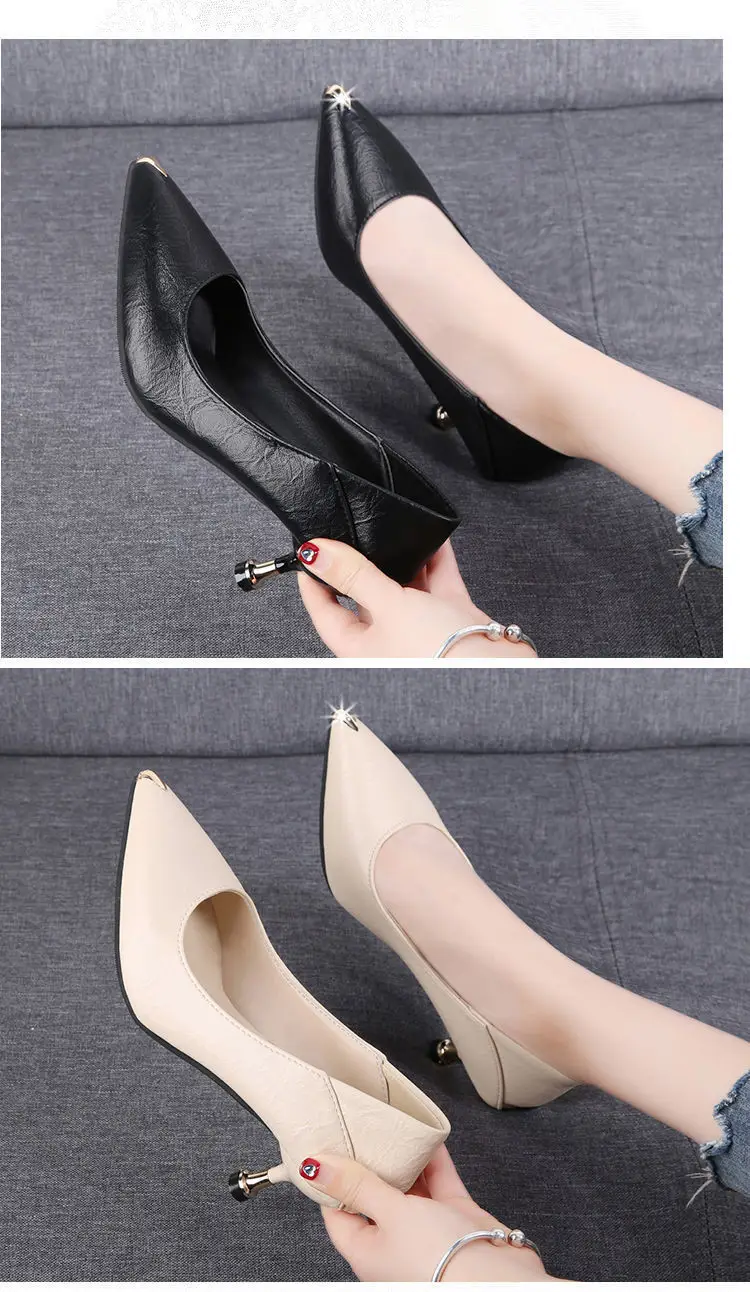 French Style Stiletto Heels Women Black White 2026 â feature 10