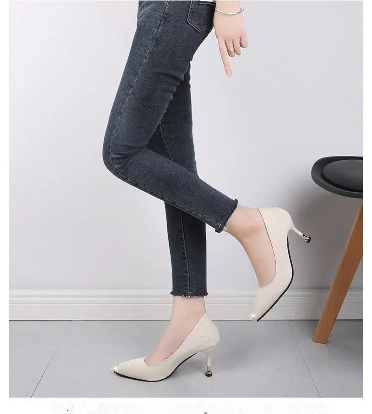 French Style Stiletto Heels Women Black White 2026 â feature 8
