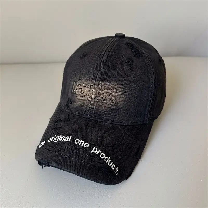 Men Grey Leather Baseball Cap Original One Product - Image 9