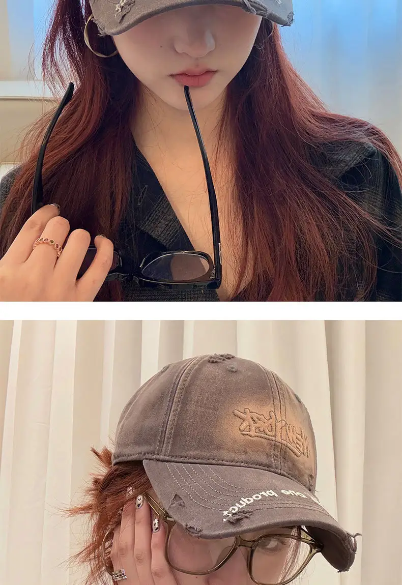 Men Grey Leather Baseball Cap Original One Product — feature 10