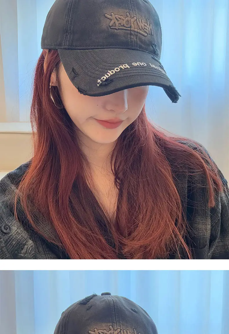 Men Grey Leather Baseball Cap Original One Product — feature 5