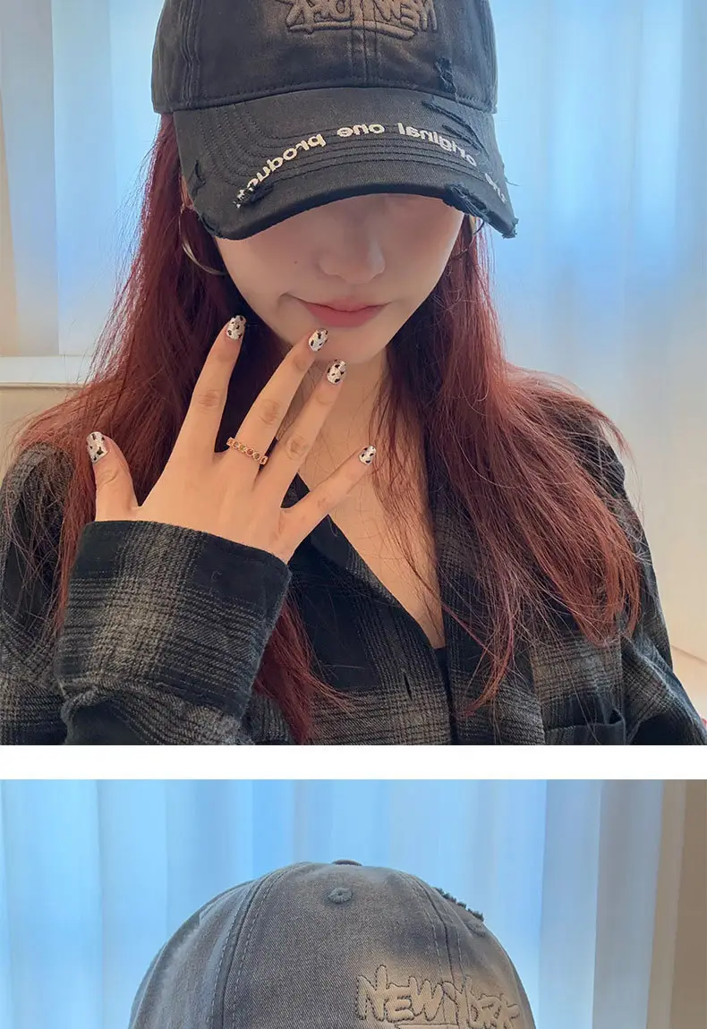 Men Grey Leather Baseball Cap Original One Product — feature 6