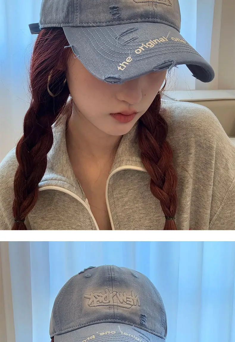 Men Grey Leather Baseball Cap Original One Product — feature 7