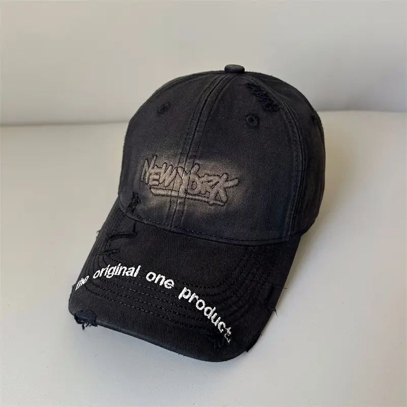 Men Grey Leather Baseball Cap Original One Product - Image 2