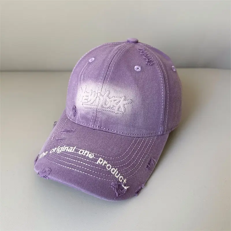 Men Grey Leather Baseball Cap Original One Product - Image 4