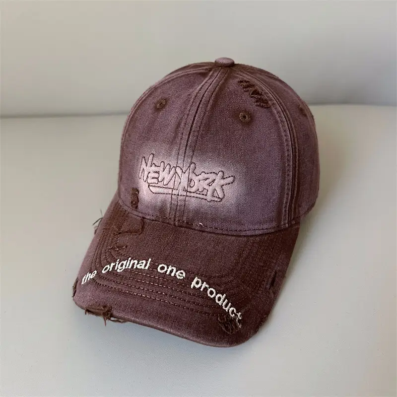Men Grey Leather Baseball Cap Original One Product - Image 6
