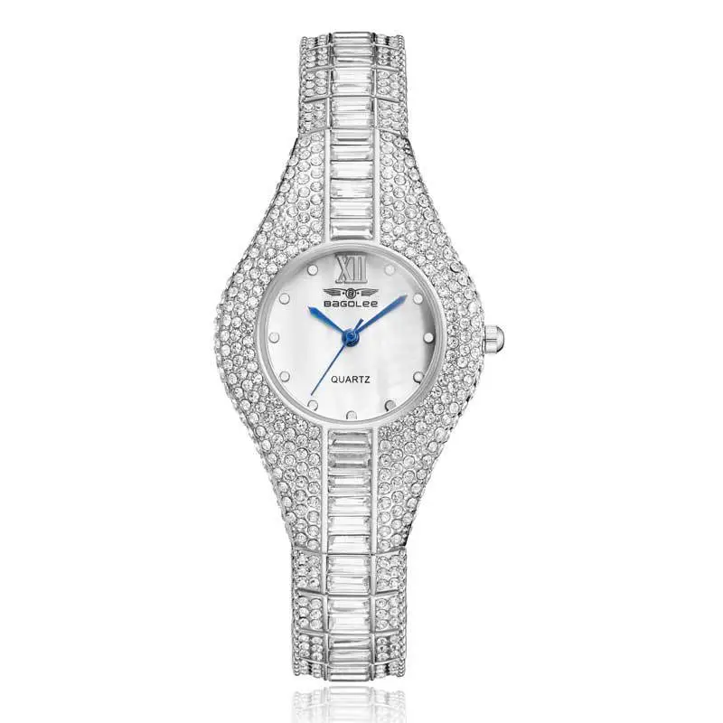 Diamond Encrusted Women's Quartz Watch Rose Gold - Image 6