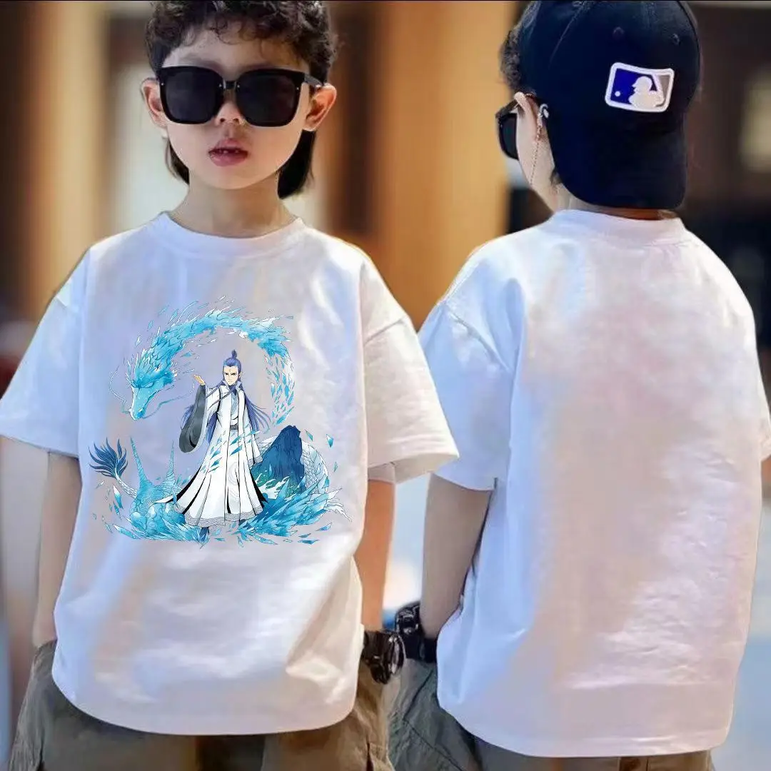 New Nezha T-Shirt Boys Summer Ins Cotton Black - Image 4