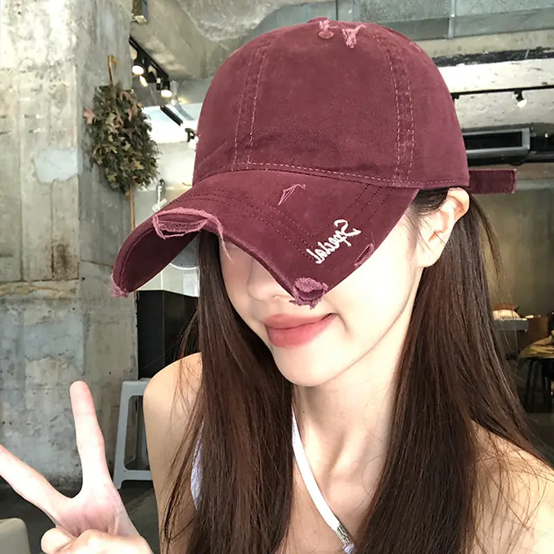 Women Denim Baseball Cap with "Specious" Logo