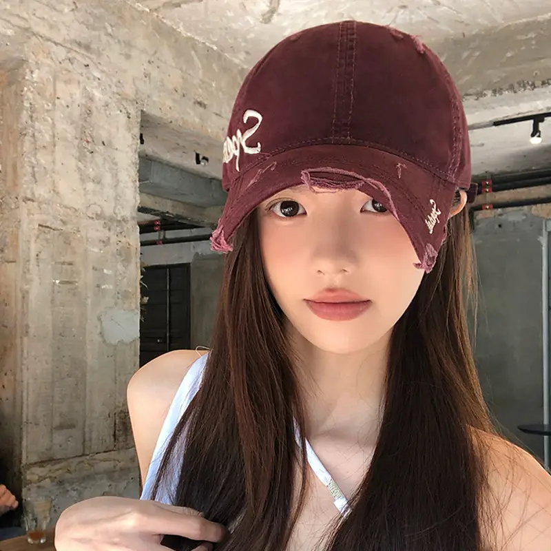 Women Denim Baseball Cap with "Specious" Logo