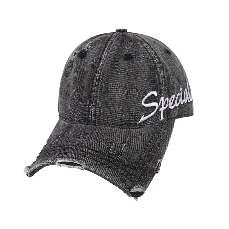 Women Denim Baseball Cap with "Specious" Logo