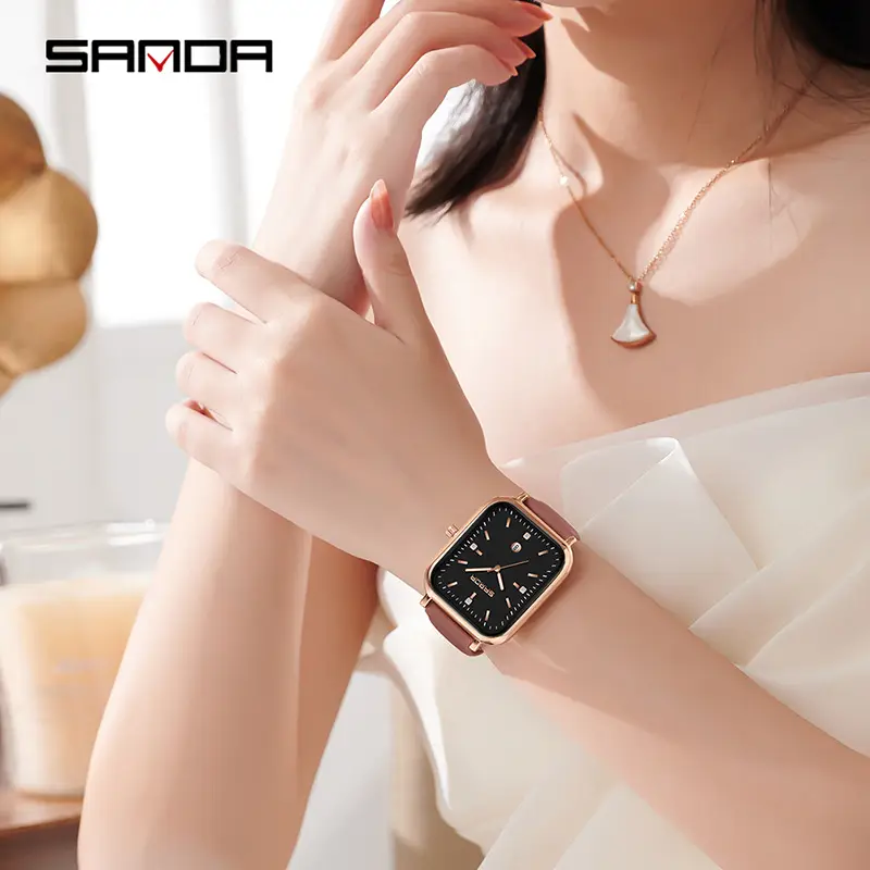 Sanda Square Watch for Women Quartz Waterproof - Image 13