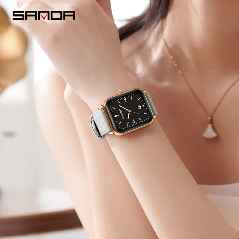 Sanda Square Watch for Women Quartz Waterproof - Image 14