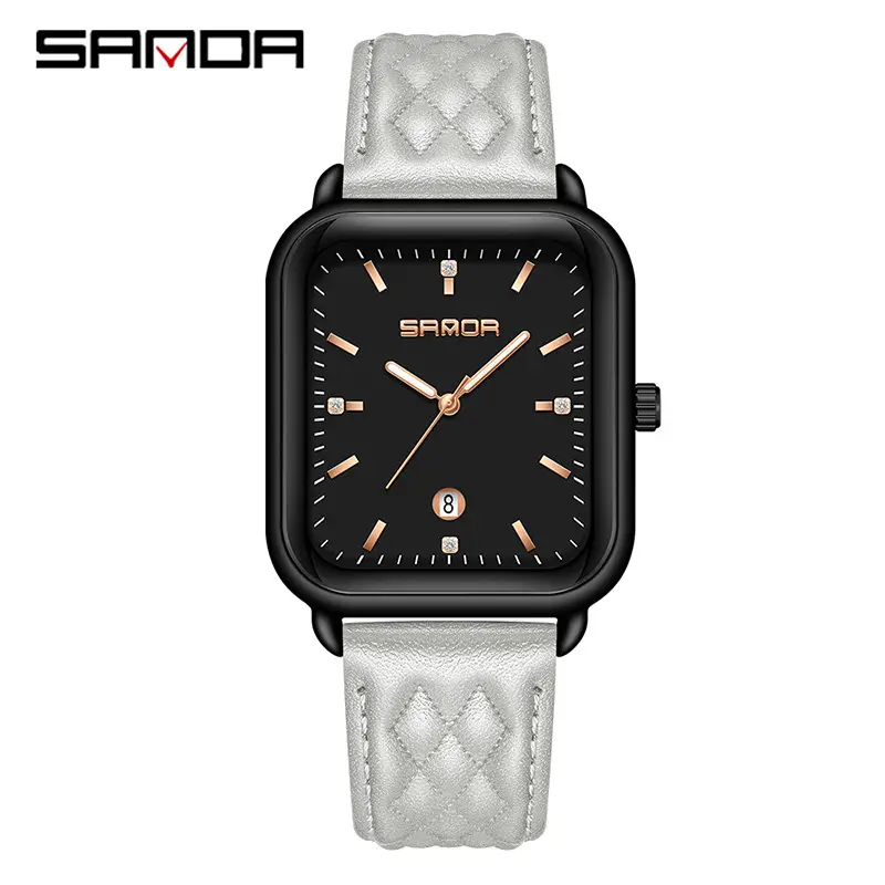 Sanda Square Watch for Women Quartz Waterproof - Image 2
