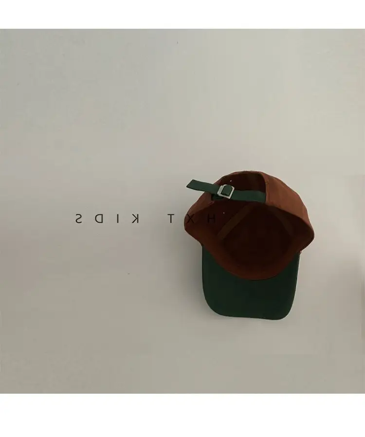 Children's Cap Brown Green Letter Embroidery Baseball Cap — feature 10