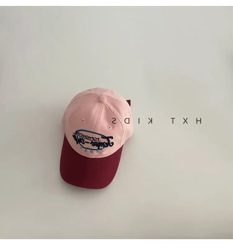 Children's Cap Brown Green Letter Embroidery Baseball Cap — feature 8