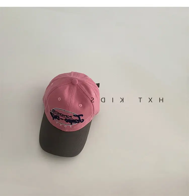 Children's Cap Brown Green Letter Embroidery Baseball Cap — feature 9