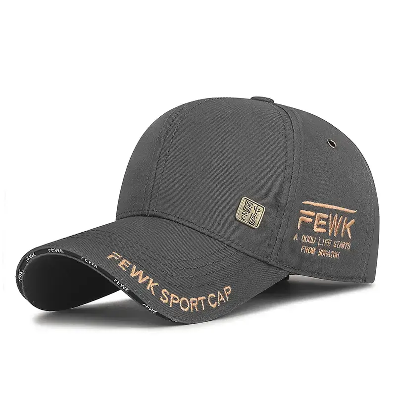 Men's Black Fewak Sport Cap with Copper Embroidery - Image 7