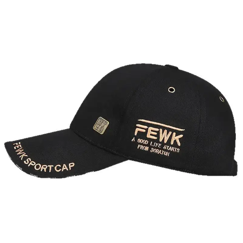 Men's Black Fewak Sport Cap with Copper Embroidery - Image 8