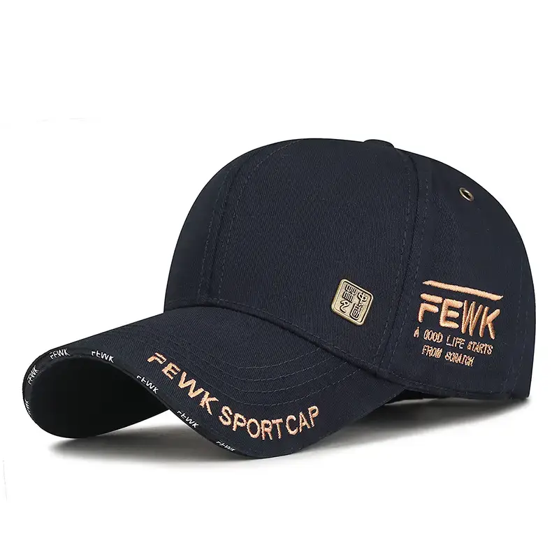 Men's Black Fewak Sport Cap with Copper Embroidery - Image 3