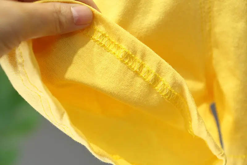2025 Kids Cotton T-Shirt Shorts Set Yellow Green โ feature 19