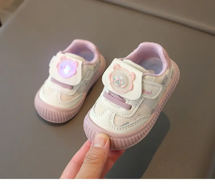 Children's shoes baby toddler shoes fashion boys and girls bear baby shoes 2025 spring and autumn girls single new fashion — feature 12